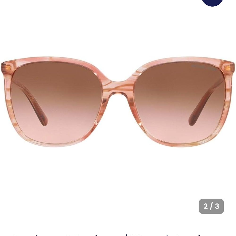 Michael Kors Women's Sunglasses gradient MK2137U 317513 57 Anaheim Tan Blush - Picture 4 of 14
